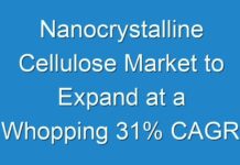 Nanocrystalline Cellulose Market to Expand at a Whopping 31% CAGR over the Forecast Period, from 2018 to 2026
