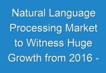 Natural Language Processing Market to Witness Huge Growth from 2016 – 2024