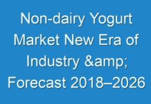 Non-dairy Yogurt Market New Era of Industry & Forecast 2018–2026