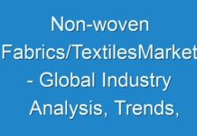 Non-woven Fabrics/TextilesMarket – Global Industry Analysis, Trends, Forecast 2025; New TMR Report Explores Impact of COVID-19 Outbreak on Market