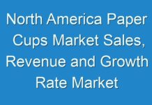 North America Paper Cups Market Sales, Revenue and Growth Rate Market Report Forecast 2019 To 2027