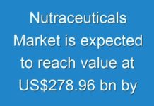 Nutraceuticals Market is expected to reach value at US$278.96 bn by 2024