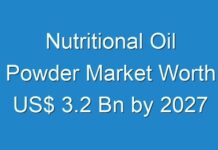 Nutritional Oil Powder Market Worth US$ 3.2 Bn by 2027