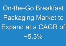 On-the-Go Breakfast Packaging Market to Expand at a CAGR of ~5.3%