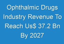 Ophthalmic Drugs Industry Revenue To Reach Us$ 37.2 Bn By 2027