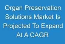 Organ Preservation Solutions Market Is Projected To Expand At A CAGR Of 10.5% From 2019 To 2027