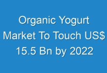 Organic Yogurt Market To Touch US$ 15.5 Bn by 2024