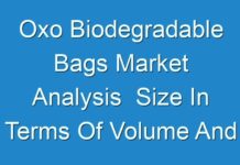 Oxo Biodegradable Bags Market Analysis Size In Terms Of Volume And Value 2024 – 2030