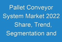 Pallet Conveyor System Market 2024 Share, Trend, Segmentation and Forecast To 2030