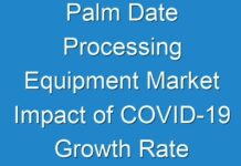 Palm Date Processing Equipment Market Impact of COVID-19 Growth Rate By 2019 – 2027