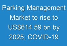 Parking Management Market to rise to US$614.59 bn by 2025; COVID-19 to Affect Future Growth Trajectory