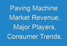 Paving Machine Market Revenue, Major Players, Consumer Trends, Analysis & Forecast Till 2027