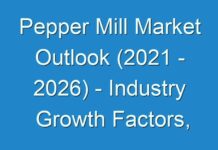 Pepper Mill Market Outlook (2024 – 2026) – Industry Growth Factors, Market Revenue And More