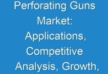 Perforating Guns Market: Applications, Competitive Analysis, Growth, Revenue and Analysis