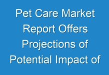 Pet Care Market Report Offers Projections of Potential Impact of Corona Virus Outbreak,2021-2027