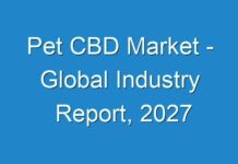 Pet CBD Market – Global Industry Report, 2027