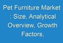 Pet Furniture Market : Size, Analytical Overview, Growth Factors, Demand, Trends
