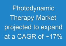 Photodynamic Therapy Market projected to expand at a CAGR of ~17% from 2019 to 2027