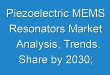Piezoelectric MEMS Resonators Market Analysis, Trends, Share by 2030; New TMR Report Explores Impact of COVID-19 Outbreak on Market