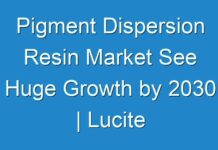 Pigment Dispersion Resin Market See Huge Growth by 2030 | Lucite International, Systemthree, Arya Chem Inc., Chroma-Tek