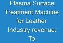 Plasma Surface Treatment Machine for Leather Industry revenue: To Observe Strong Development By 2019 – 2027