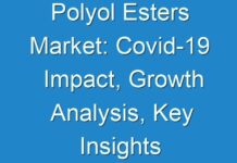 Polyol Esters Market: Covid-19 Impact, Growth Analysis, Key Insights and Global Industry Trends