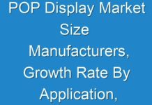 POP Display Market Size Manufacturers, Growth Rate By Application, Market Size And Forecast 2019 – 2027