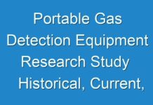 Portable Gas Detection Equipment Research Study Historical, Current, And Projected Size Of The Market 2017 – 2024