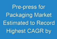 Pre-press for Packaging Market Estimated to Record Highest CAGR by 2030