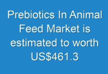Prebiotics In Animal Feed Market is estimated to worth US$461.3 million by 2019