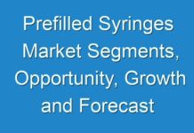 Prefilled Syringes Market Segments, Opportunity, Growth and Forecast by End-use Industry 2017-2026
