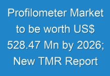 Profilometer Market to be worth US$ 528.47 Mn by 2026; New TMR Report Explores Impact of COVID-19 Outbreak on Market