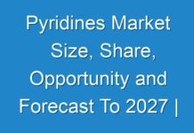 Pyridines Market Size, Share, Opportunity and Forecast To 2027 | Reports And Data