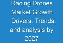 Racing Drones Market Growth Drivers, Trends, and analysis by 2027