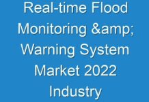 Real-time Flood Monitoring & Warning System Market 2024 Industry Trend and Forecast 2030
