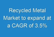 Recycled Metal Market to expand at a CAGR of 3.5%