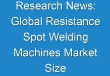 Research News: Global Resistance Spot Welding Machines Market Size Analysis 2024 due to COVID-19 Impact