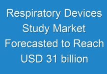 Respiratory Devices Study Market Forecasted to Reach USD 31 billion by 2026