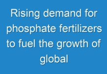 Rising demand for phosphate fertilizers to fuel the growth of global sulfuric acid market