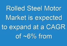 Rolled Steel Motor Market is expected to expand at a CAGR of ~6% from 2019 to 2027