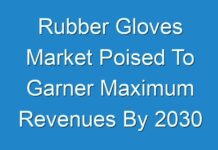Rubber Gloves Market Poised To Garner Maximum Revenues By 2030