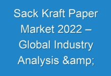 Sack Kraft Paper Market 2024 – Global Industry Analysis & Future Growth Prospects to 2030
