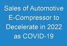 Sales of Automotive E-Compressor to Decelerate in 2024 as COVID-19 Pandemic Takes its Toll on Global Market