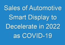 Sales of Automotive Smart Display to Decelerate in 2024 as COVID-19 Pandemic Takes its Toll on Global Market