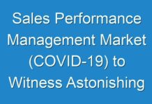 Sales Performance Management Market (COVID-19) to Witness Astonishing Growth by Forecast 2019 -2027