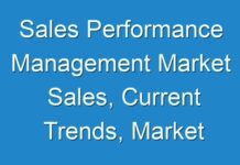 Sales Performance Management Market Sales, Current Trends, Market Challenges & Global Industry Analysis & Forecast by 2030