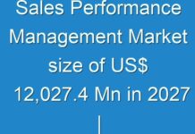 Sales Performance Management Market size of US$ 12,027.4 Mn in 2027 | Accent Technologies, Inc., Altify, Xactly Corporation, Anaplan, Inc., Callidus Software Inc.
