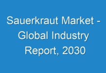 Sauerkraut Market – Global Industry Report, 2030