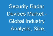 Security Radar Devices Market – Global Industry Analysis, Size, Share, Growth 2027