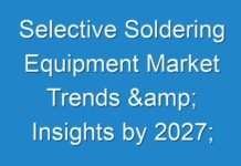 Selective Soldering Equipment Market Trends & Insights by 2027; New TMR Report Explores Impact of COVID-19 Outbreak on Market
